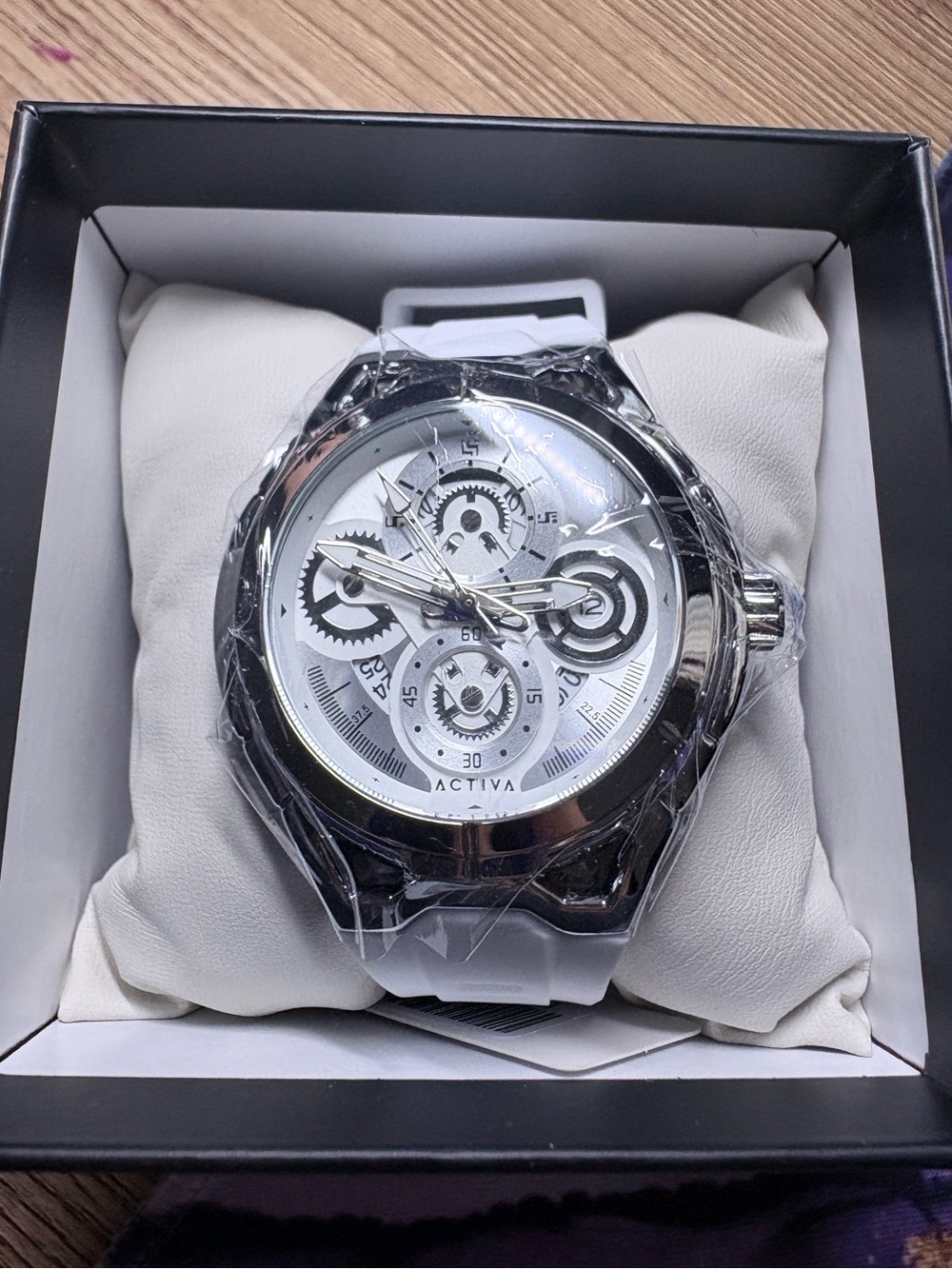 Ativa White Skelly Drift X Silicone Strap Watch from Invicta NWT